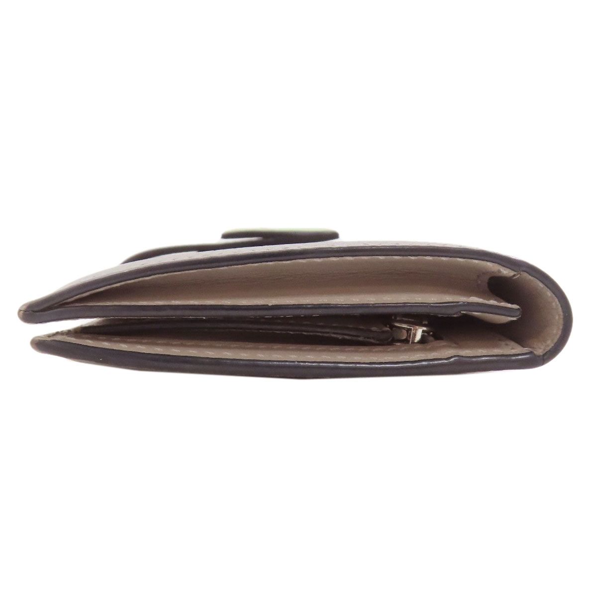 Loewe Anagram Radical Wallet Leather Gray Green — view 3