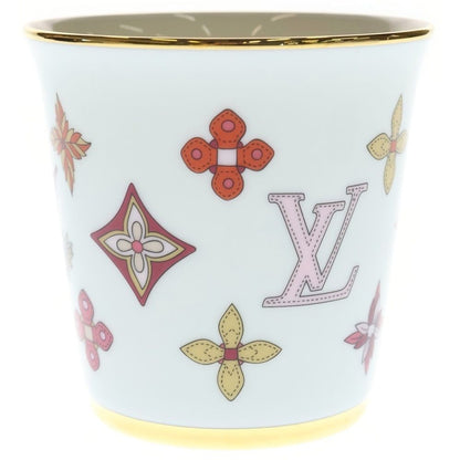 Louis Vuitton Monogram Flower Porcelain Mug Tableware White Hat — view 4
