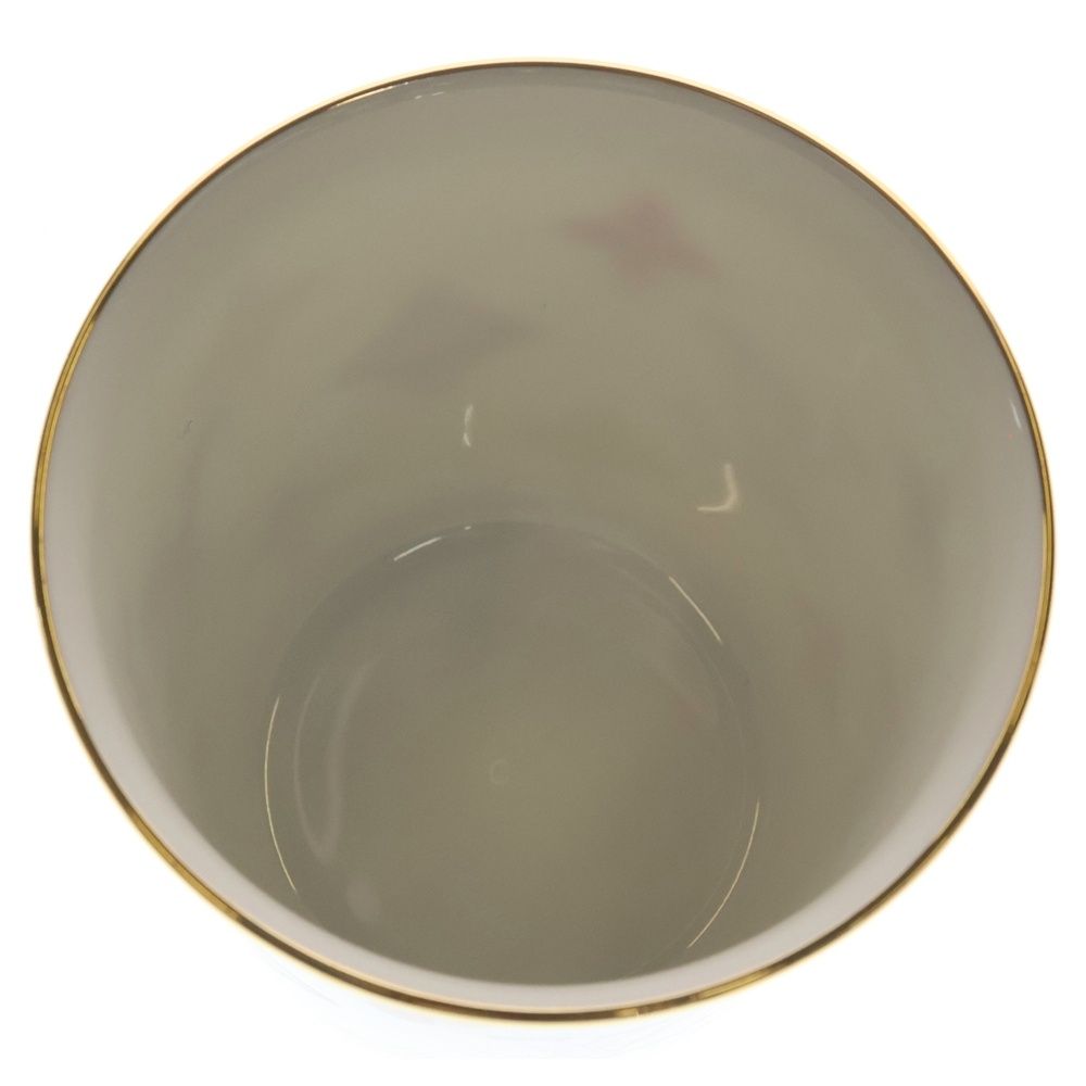 Louis Vuitton Monogram Flower Porcelain Mug Tableware White Hat — view 5