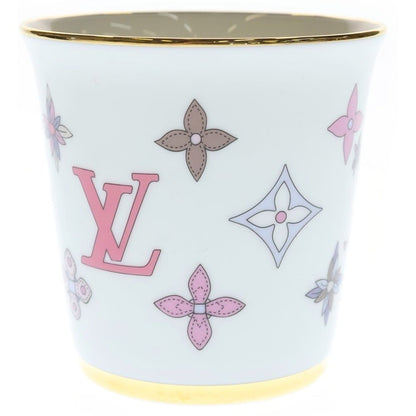Louis Vuitton Monogram Flower Porcelain Mug Tableware White Hat — view 3