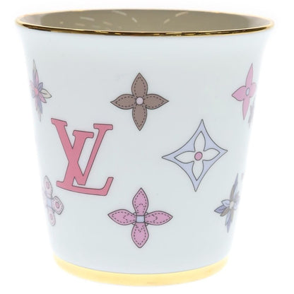 Louis Vuitton Monogram Flower Porcelain Mug Tableware White Hat — view 3