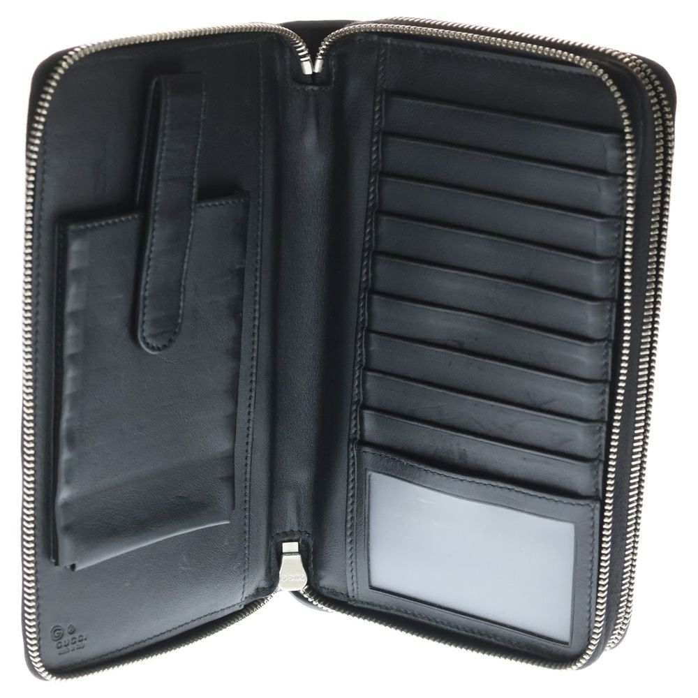 Gucci Micro Guccissima Travel Case Organizer Wallet Black — view 4