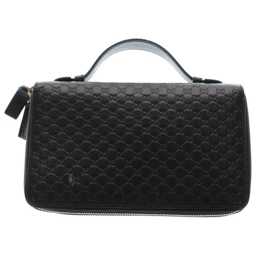 Gucci Micro Guccissima Travel Case Organizer Wallet Black — view 2