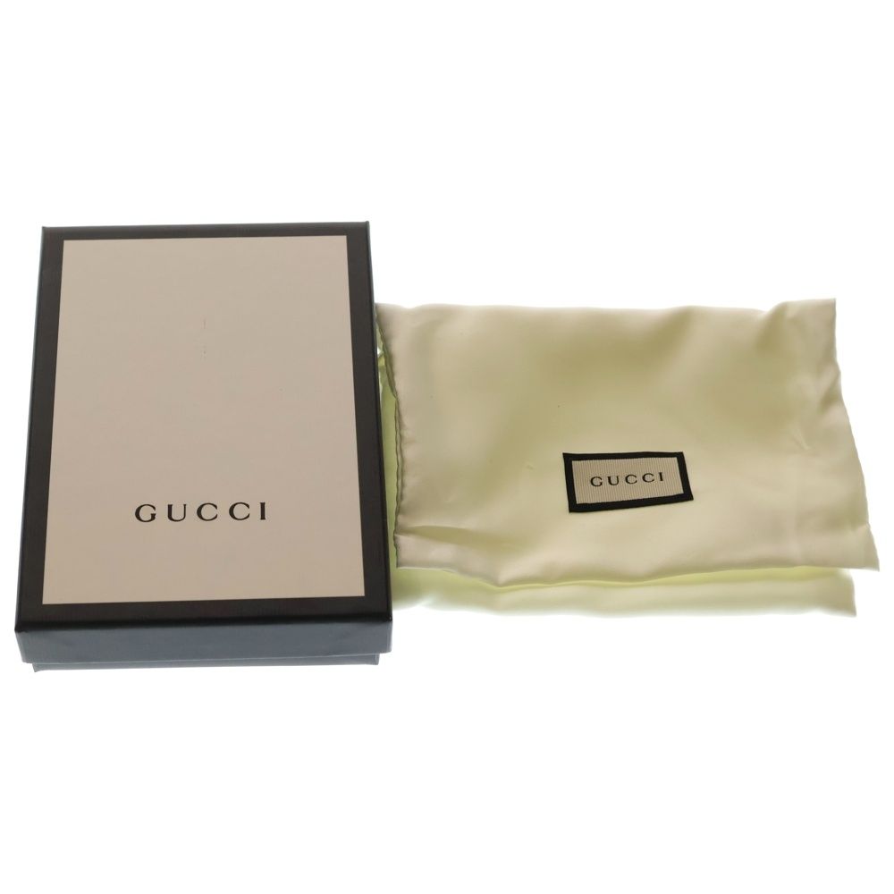 Gucci GG Blooms Flower Print Compact Wallet Beige Blue Leather — view 6
