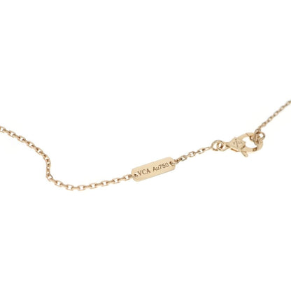 Van Cleef & Arpels Vintage Alhambra Pink Mother of Pearl Diamond Necklace — view 5