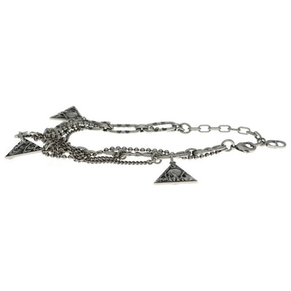 Dior Bracelet Buckle Chain Link Monogram CD Silver — view 4