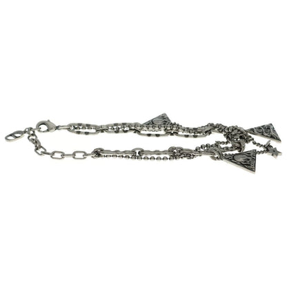 Dior Bracelet Buckle Chain Link Monogram CD Silver — view 3
