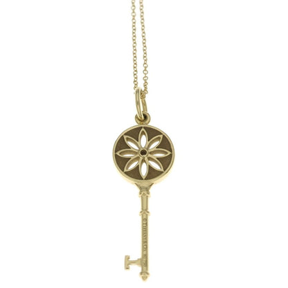 Tiffany & Co Daisy Key Diamond Pendant Top 18K Yellow Gold — view 3