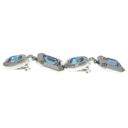 Dior Vintage Silver Earrings Clear — view 3