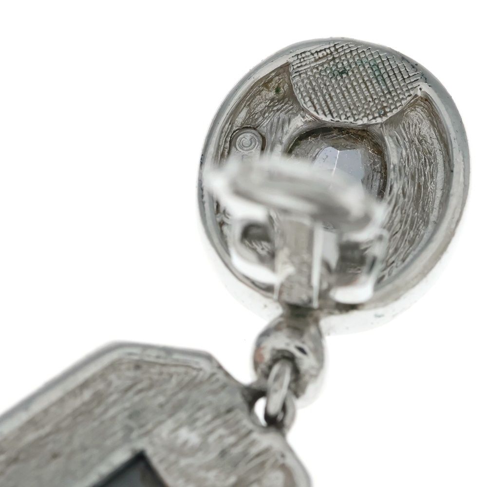 Dior Vintage Silver Earrings Clear — view 6