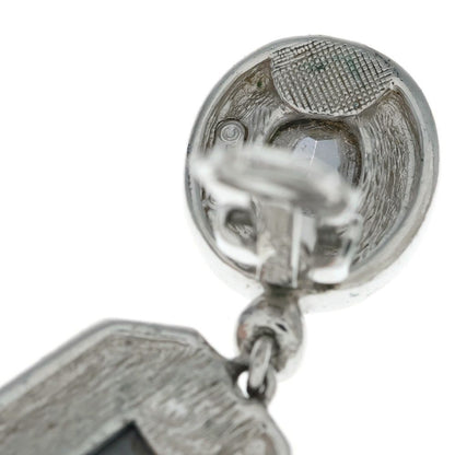 Dior Vintage Silver Earrings Clear — view 6