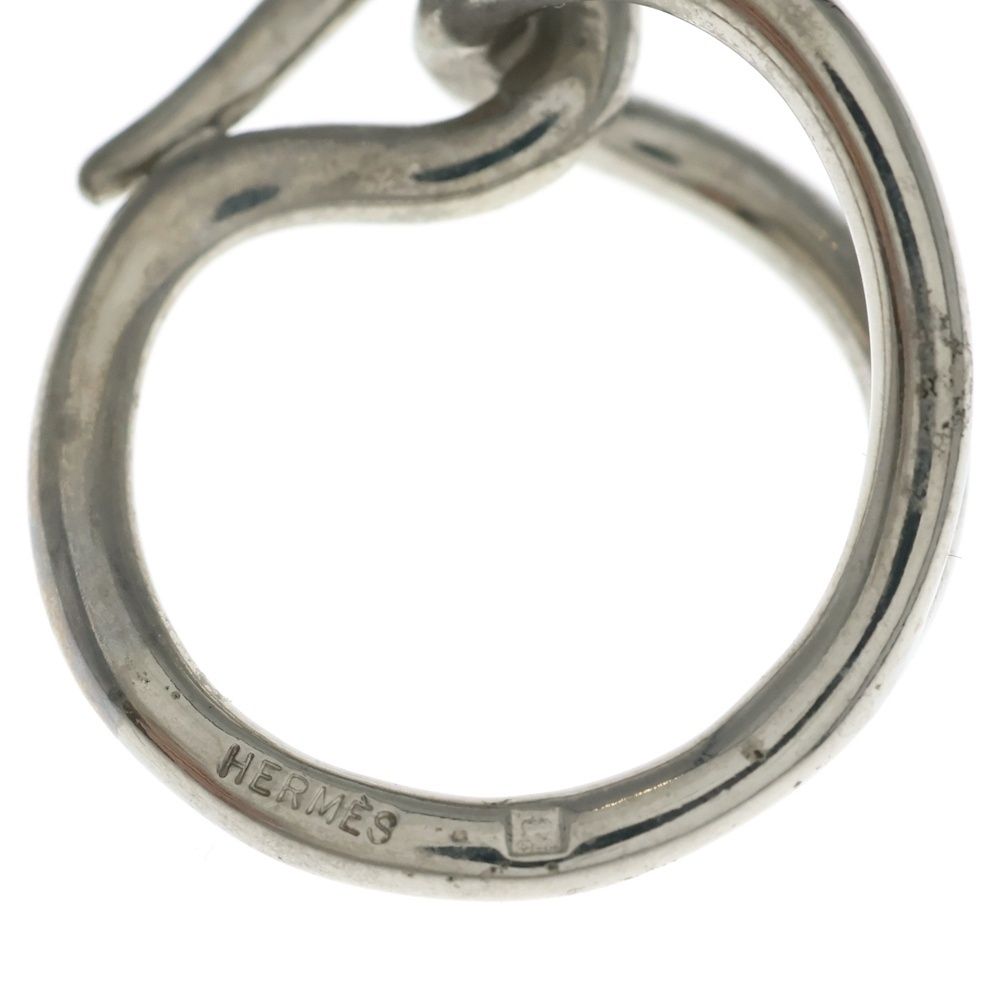 Hermes Jumbo Scarf Ring Silver — view 5