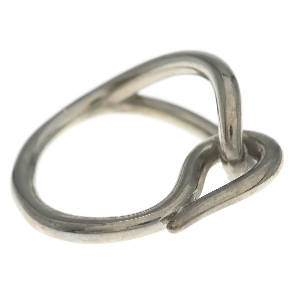 Hermes Jumbo Scarf Ring Silver — view 3
