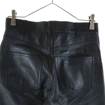 Celine Lamb Leather Pants Black — view 4