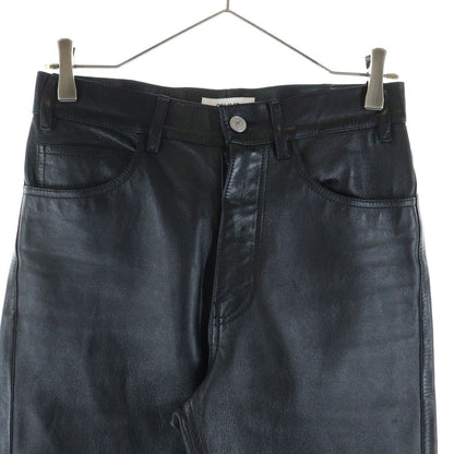 Celine Lamb Leather Pants Black — view 3