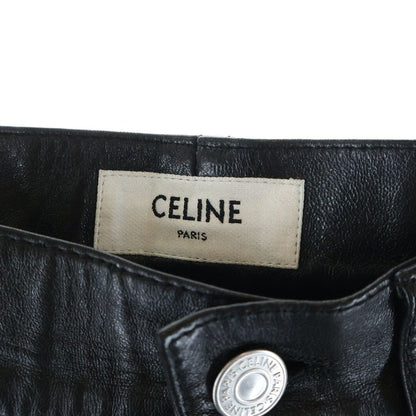 Celine Lamb Leather Pants Black — view 7