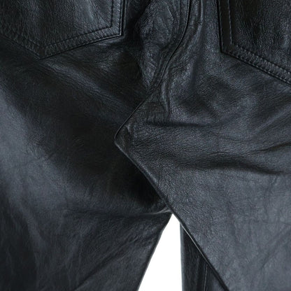 Celine Lamb Leather Pants Black — view 5