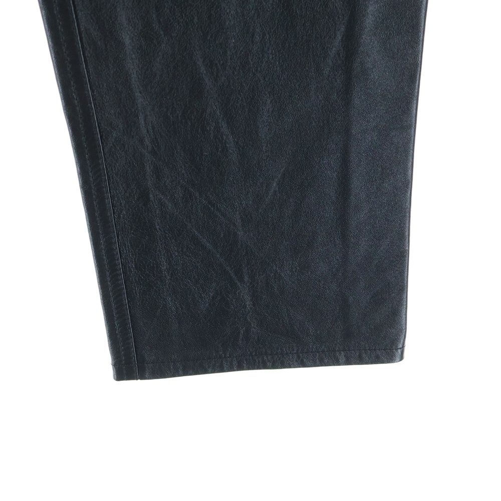 Celine Lamb Leather Pants Black — view 6