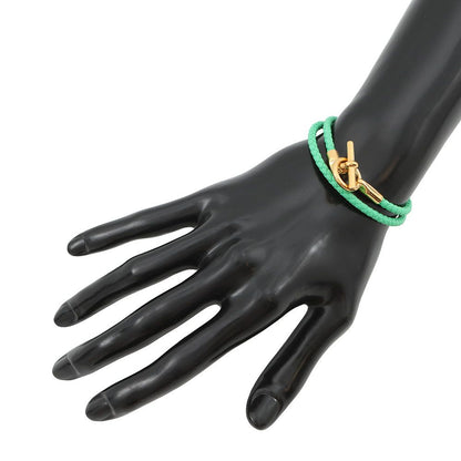 Hermes Bracelet Glenan Double Tour Vert Comic Gold Swift Veil — view 4