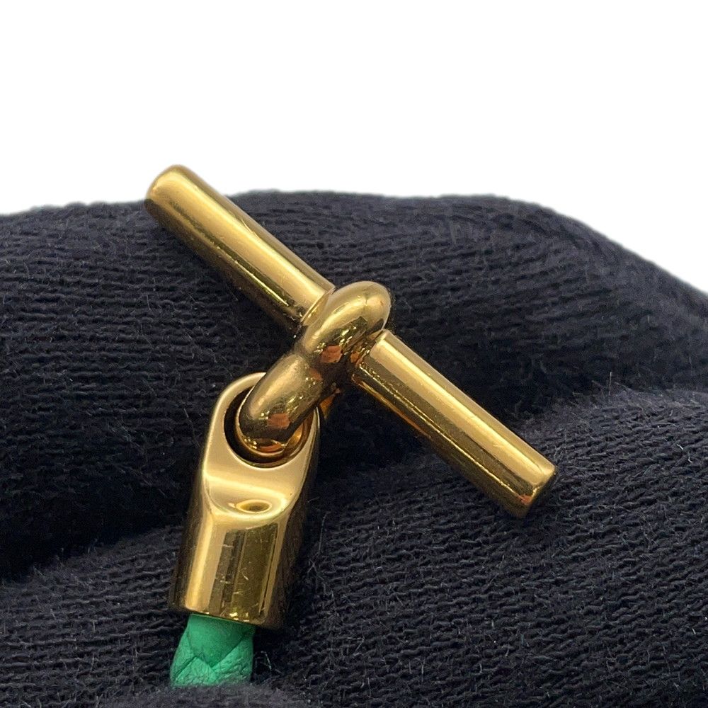 Hermes Bracelet Glenan Double Tour Vert Comic Gold Swift Veil — view 9