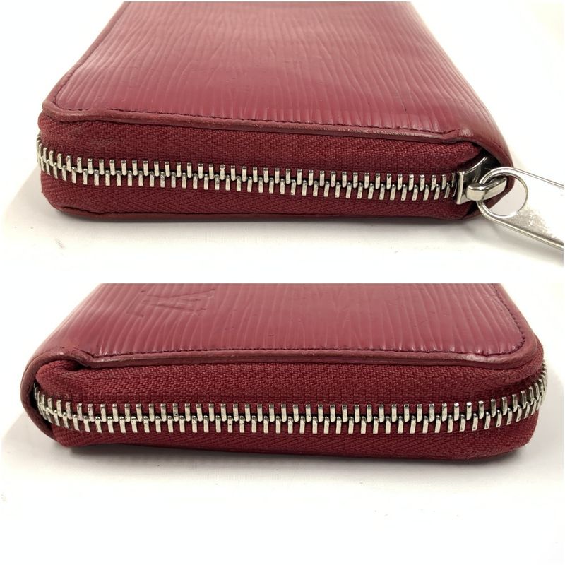 Louis Vuitton Epi Zippy Wallet Zip Around Wine Red
