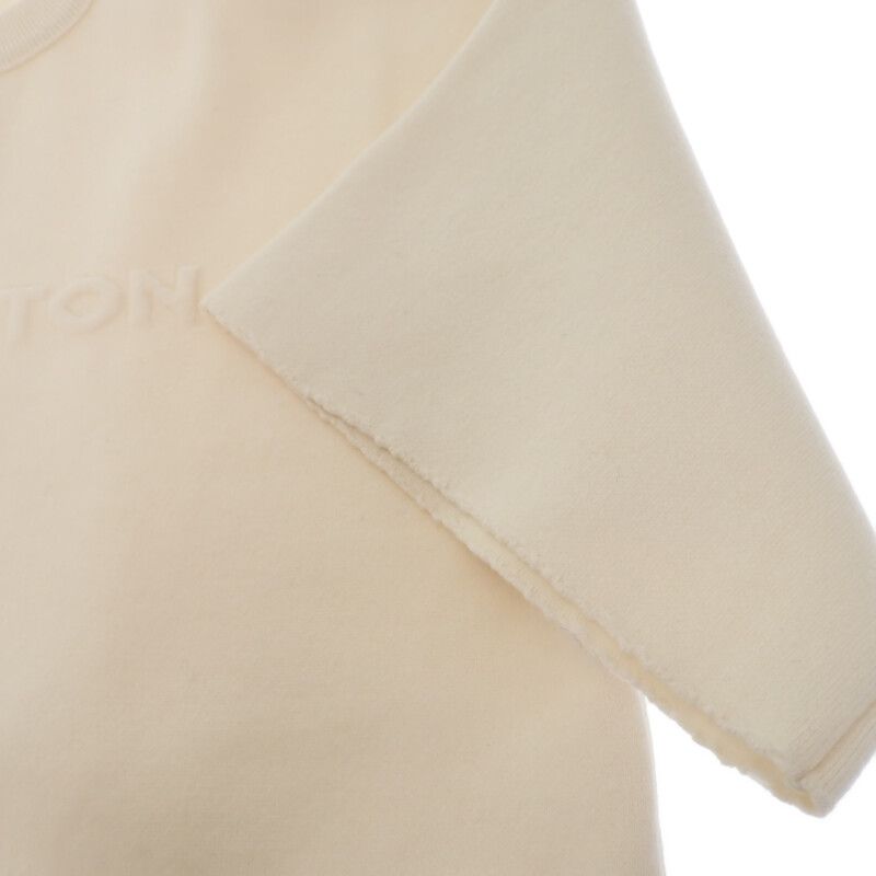 Louis Vuitton Embossed Signature Sweater S Half Sleeve Short Knit Top — view 7