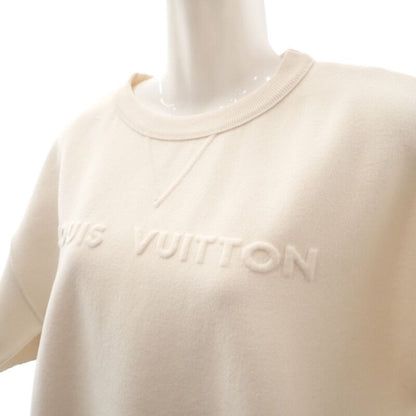 Louis Vuitton Embossed Signature Sweater S Half Sleeve Short Knit Top — view 3