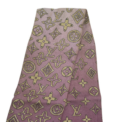 Louis Vuitton Scarf Bandeau Monogram Gradient Purple — view 4