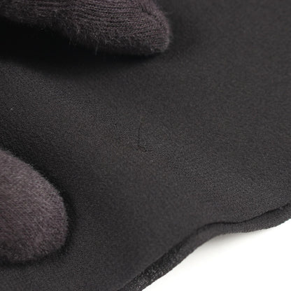 Chanel CC Logo Button Fabric Cashmere Top Shirt Navy Black — view 8