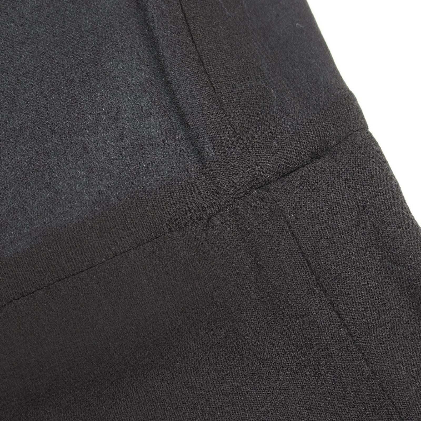 Chanel CC Logo Button Fabric Cashmere Top Shirt Navy Black — view 6