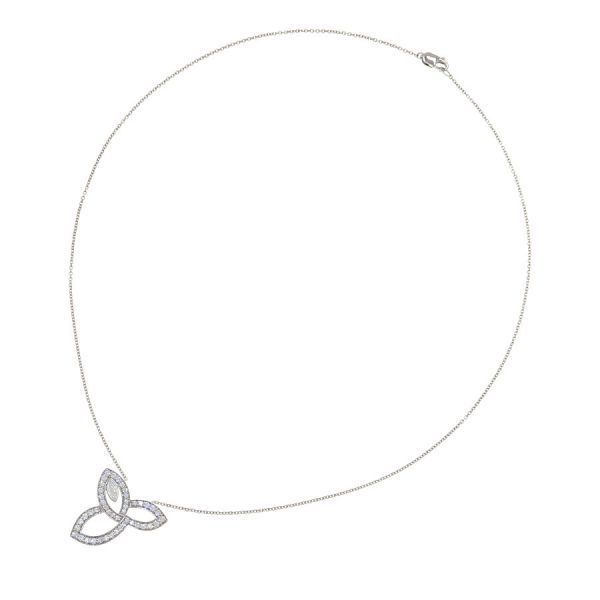 Harry Winston Lily Cluster Star Diamond Necklace — view 4