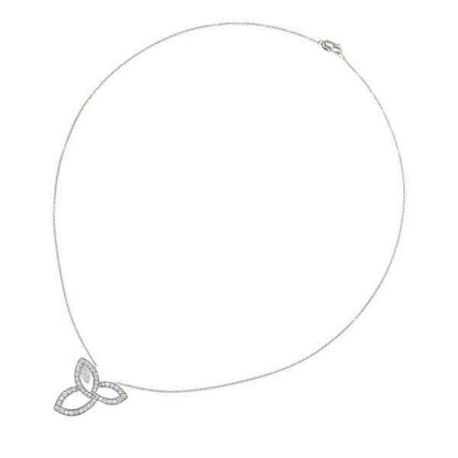Harry Winston Lily Cluster Star Diamond Necklace — view 4
