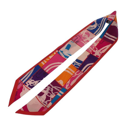 Hermes Brides de Gala en Desordre Order 13 Scarf Silk Red Rouge — view 7