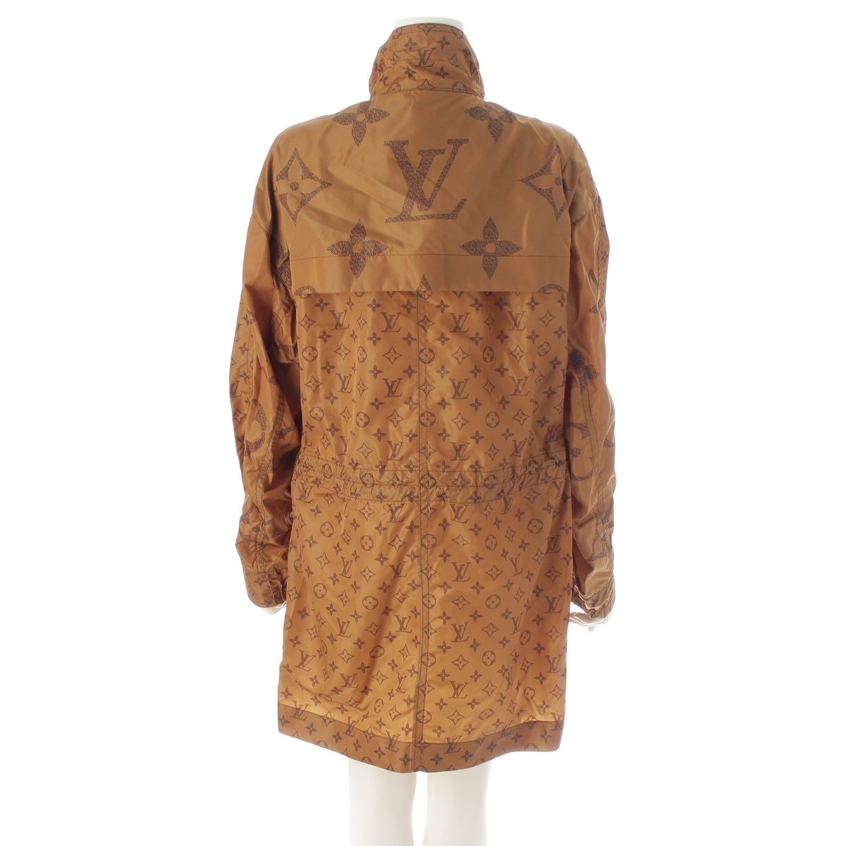 Louis Vuitton Nylon Monogram Giant Coat Jacket Brown 36 — view 4