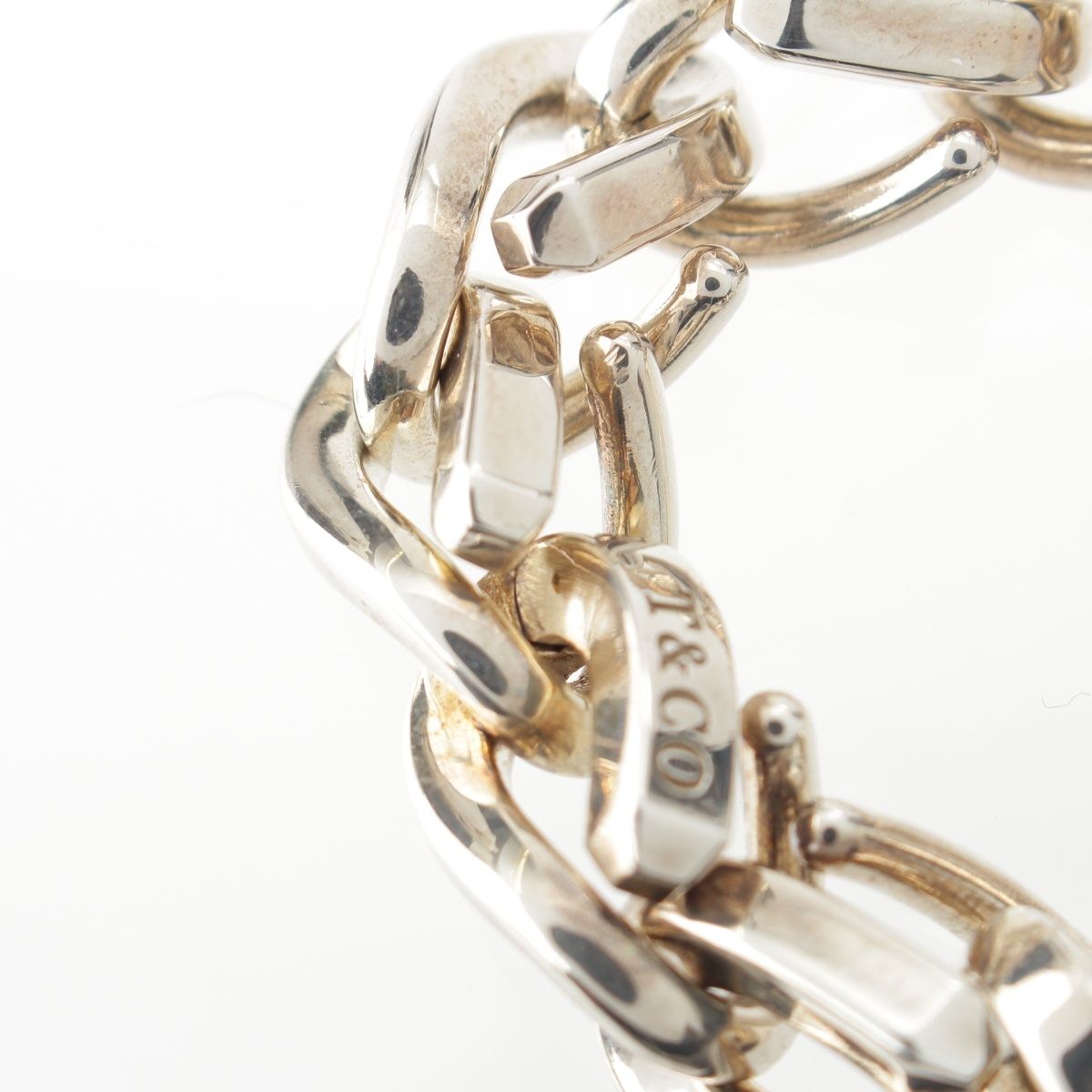 Tiffany & Co Forge Link Chain Bracelet Silver 19 — view 4