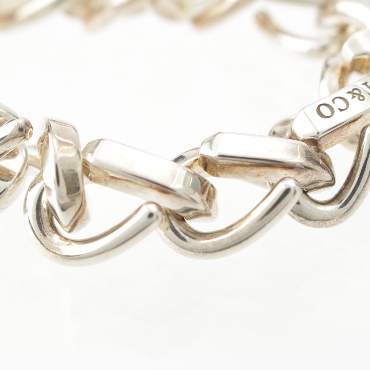 Tiffany & Co Forge Link Chain Bracelet Silver 19 — view 7
