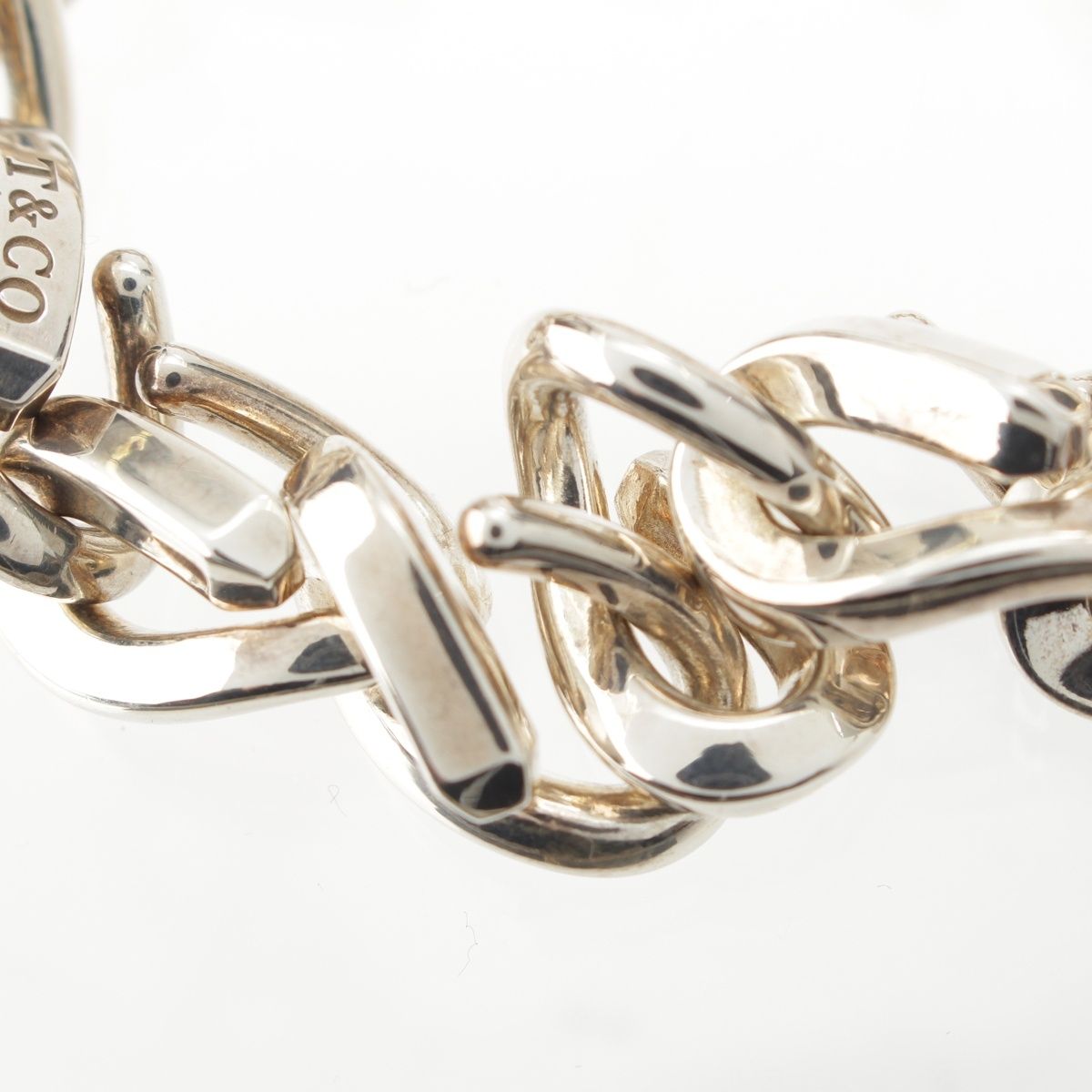 Tiffany & Co Forge Link Chain Bracelet Silver 19 — view 6