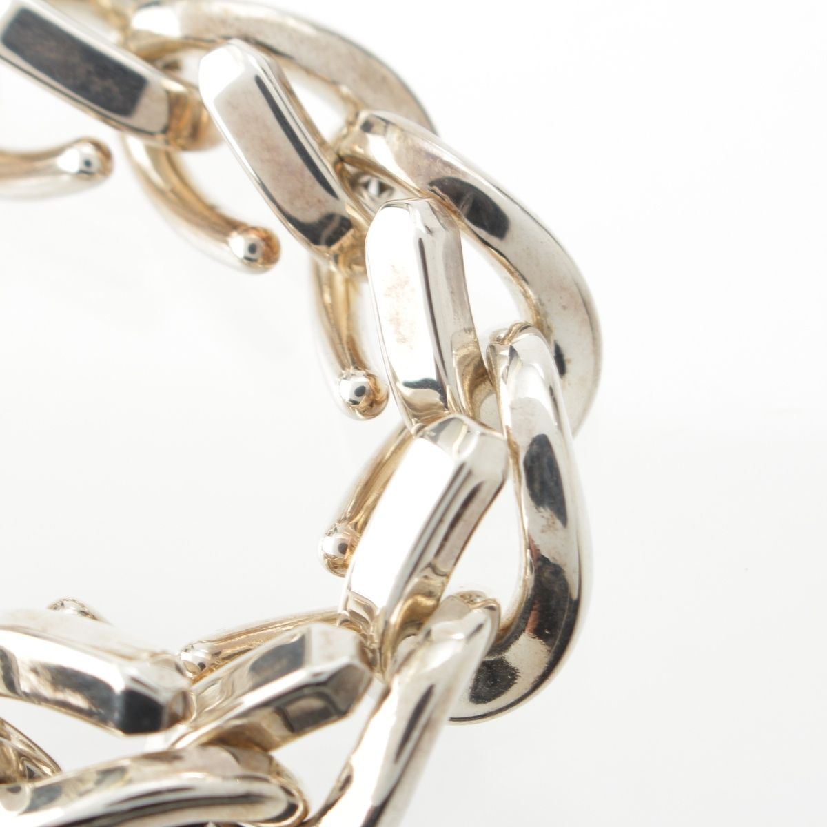 Tiffany & Co Forge Link Chain Bracelet Silver 19 — view 3