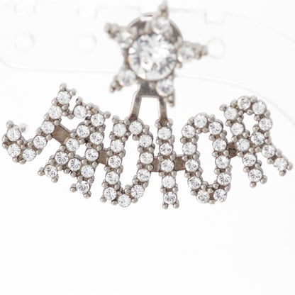 Dior J'adior Rhinestone Earrings Silver — view 4