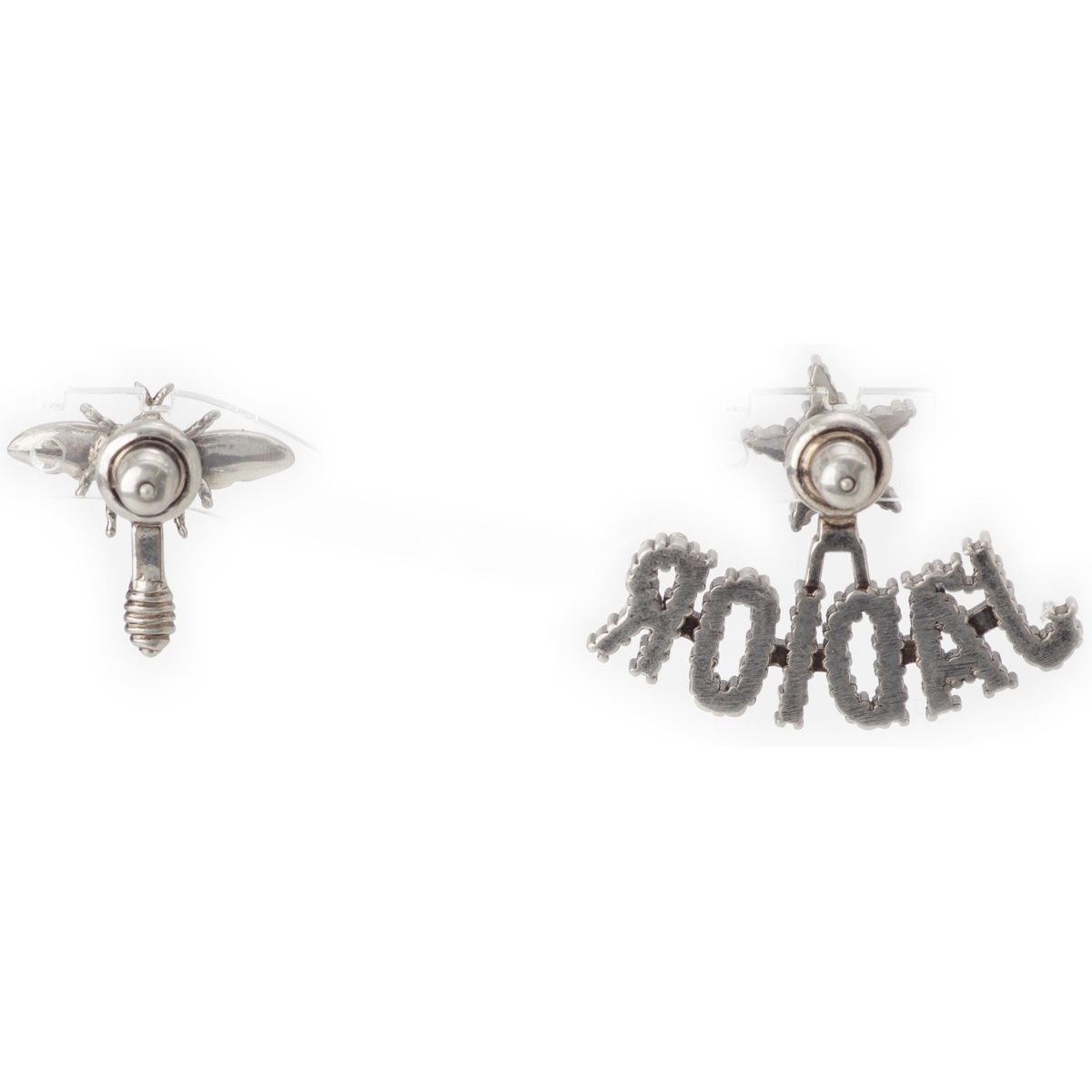 Dior J'adior Rhinestone Earrings Silver — view 2
