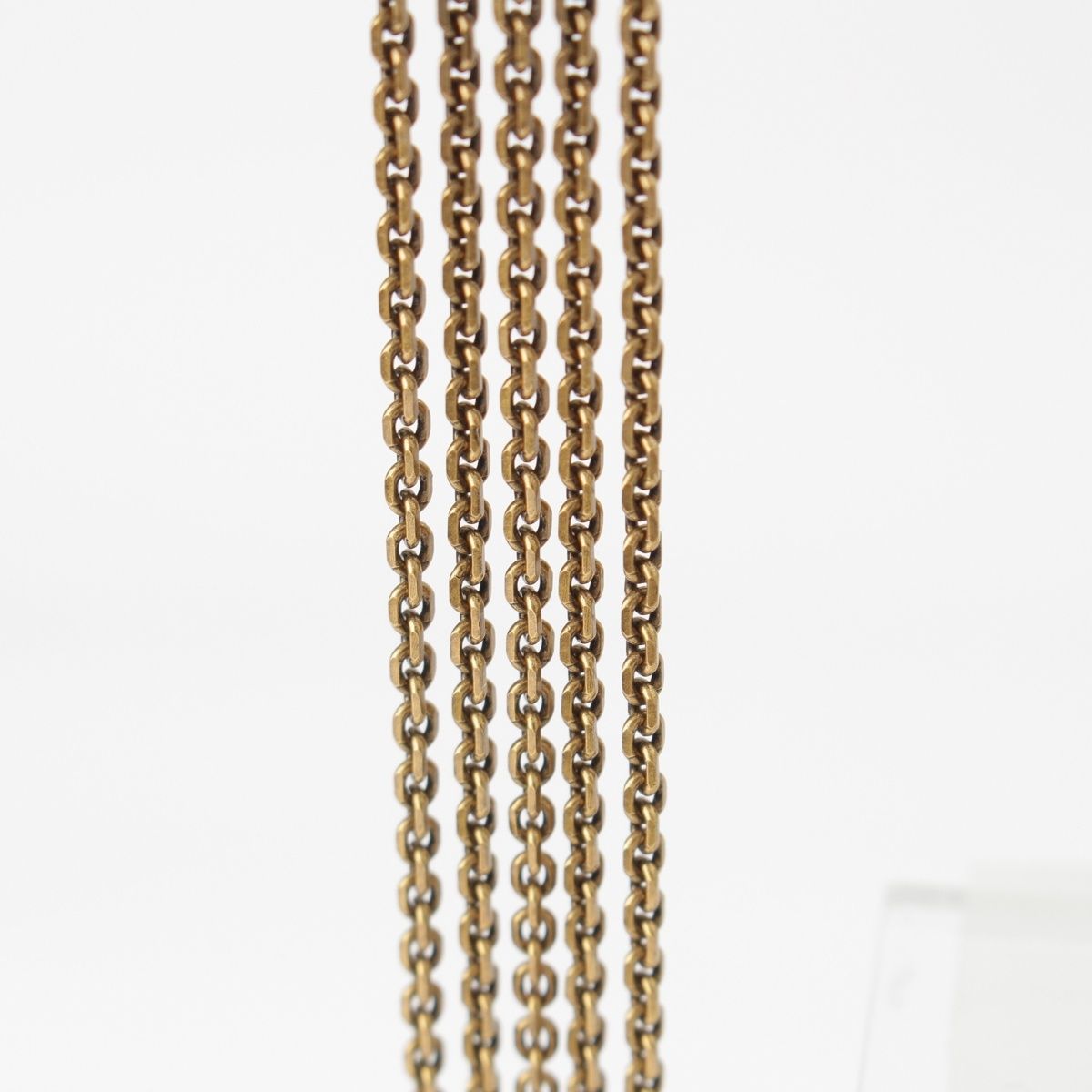 Dior J'adior Rhinestone Chain Earrings Gold — view 7