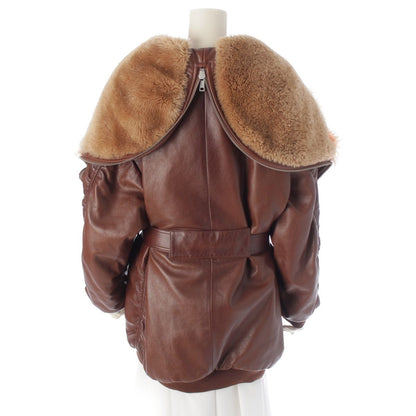 Prada Sheepskin with Belt Oversize Fur Coat — view 4