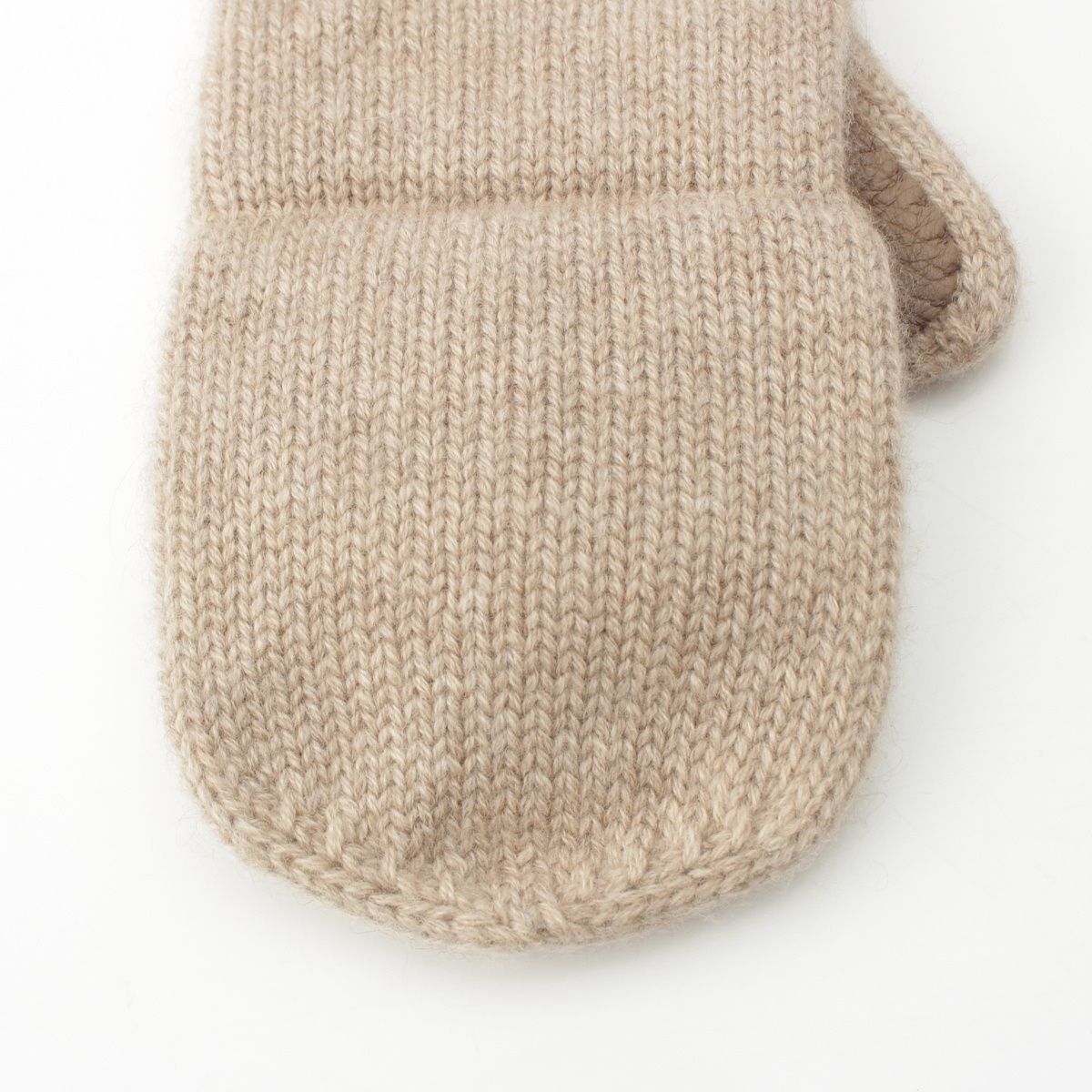 Hermes Lionel Cashmere Gloves Mittens Beige — view 4