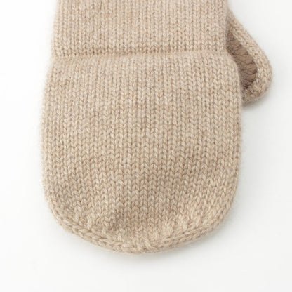 Hermes Lionel Cashmere Gloves Mittens Beige — view 4