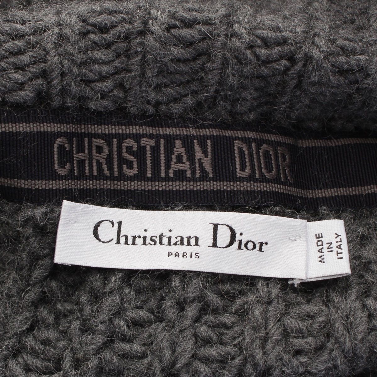 Dior Wool Mohair Blend Oversize Sweater Knit Top — view 9