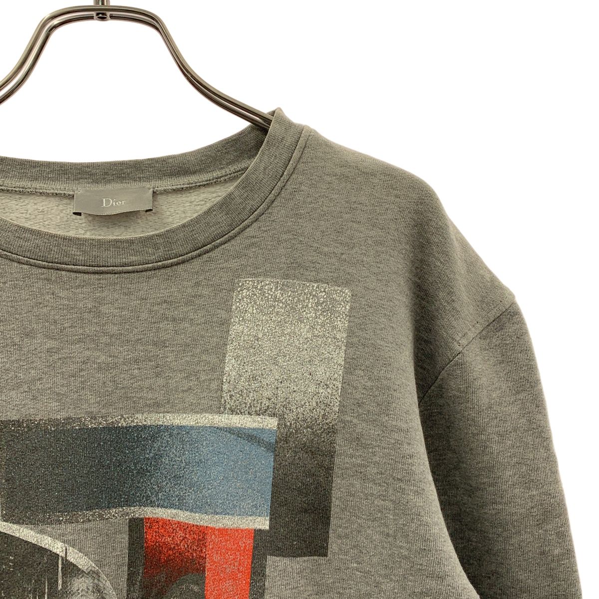 Dior Homme Graphic Print Crew Neck Sweatshirt XS Gray — view 2