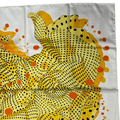 Hermes Scarf Silk Carre 90 Hola Flamenca Yellow — view 4