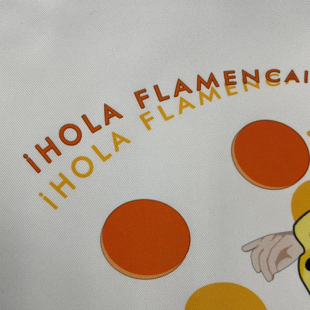 Hermes Scarf Silk Carre 90 Hola Flamenca Yellow — view 8