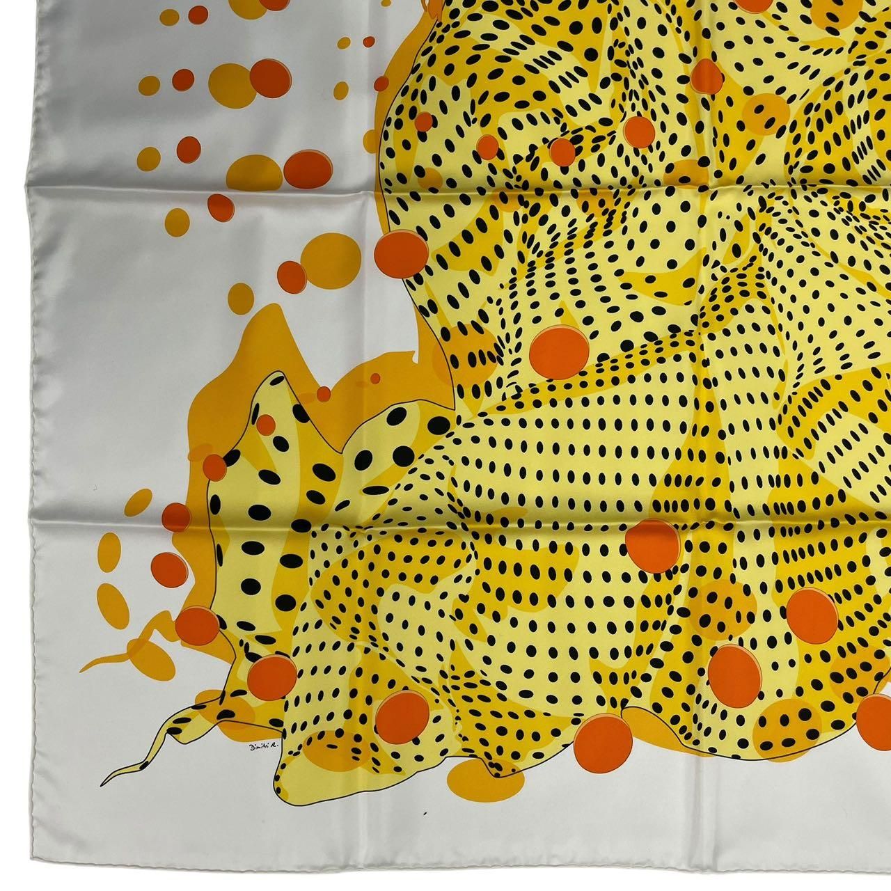 Hermes Scarf Silk Carre 90 Hola Flamenca Yellow — view 5
