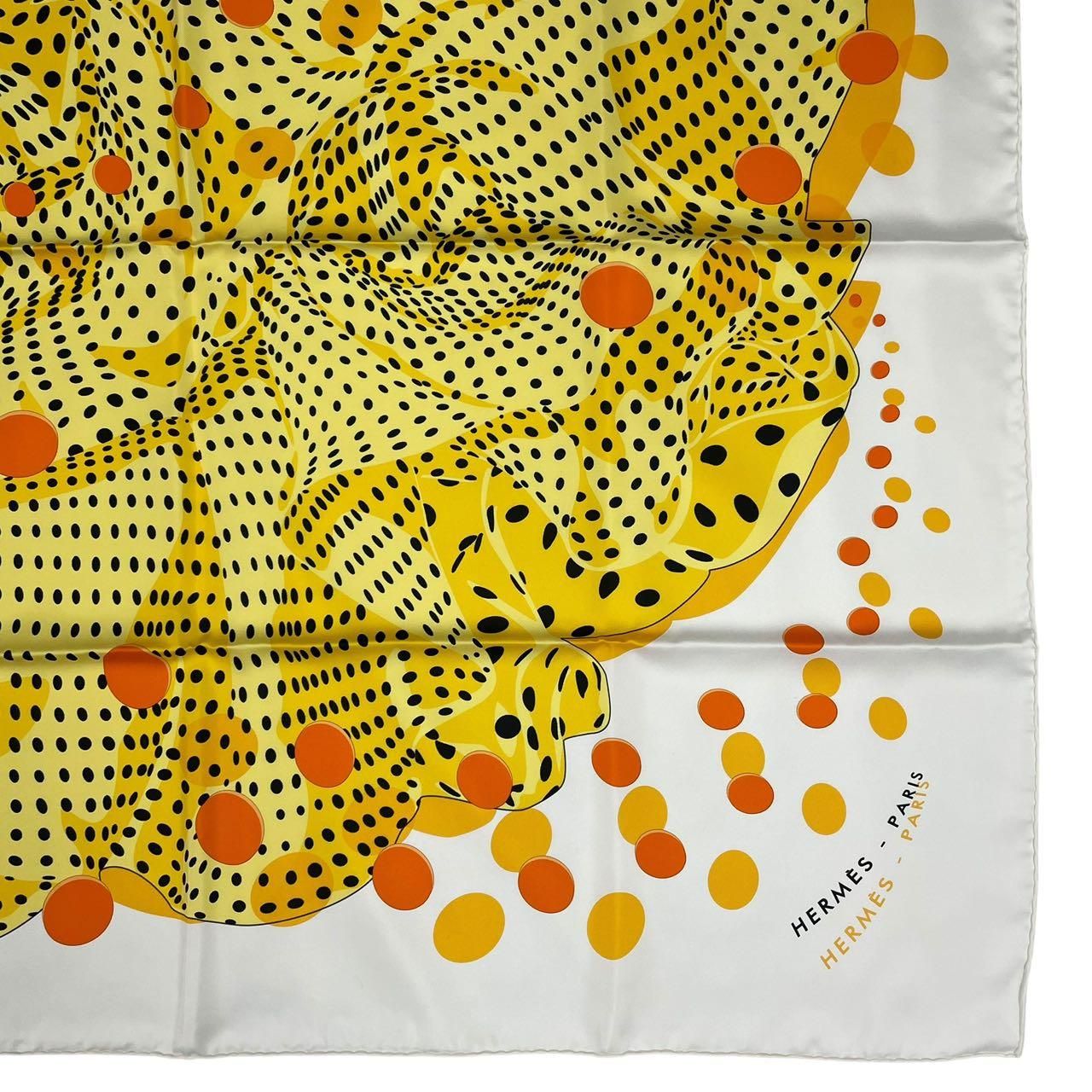 Hermes Scarf Silk Carre 90 Hola Flamenca Yellow — view 6